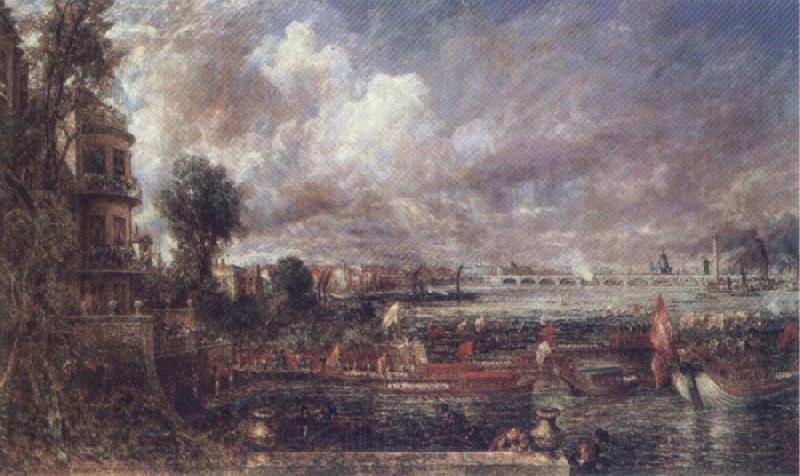 John Constable The Opening of Wateloo Bridge Germany oil painting art